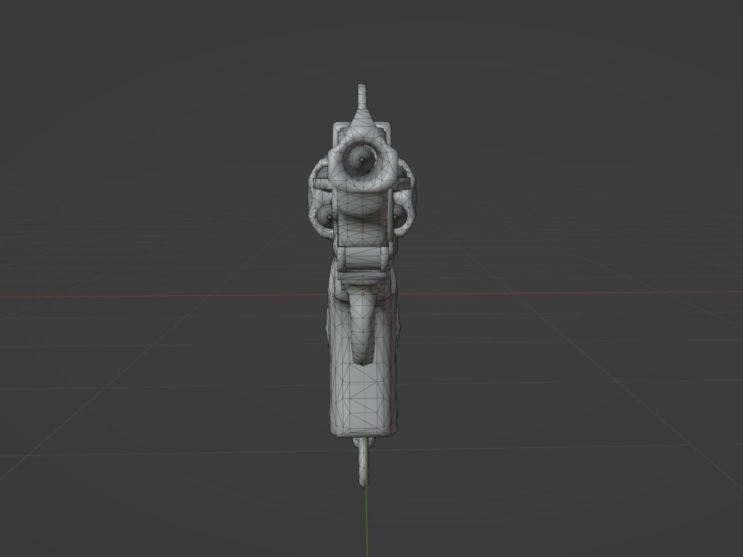 Webley 38 Mk6 Low-poly 3D model_7