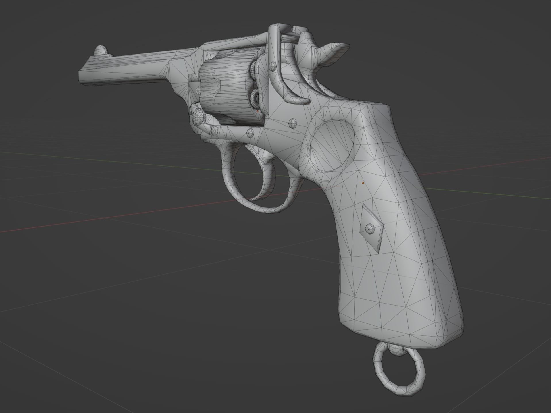 Webley 38 Mk6 Low-poly 3D model_2