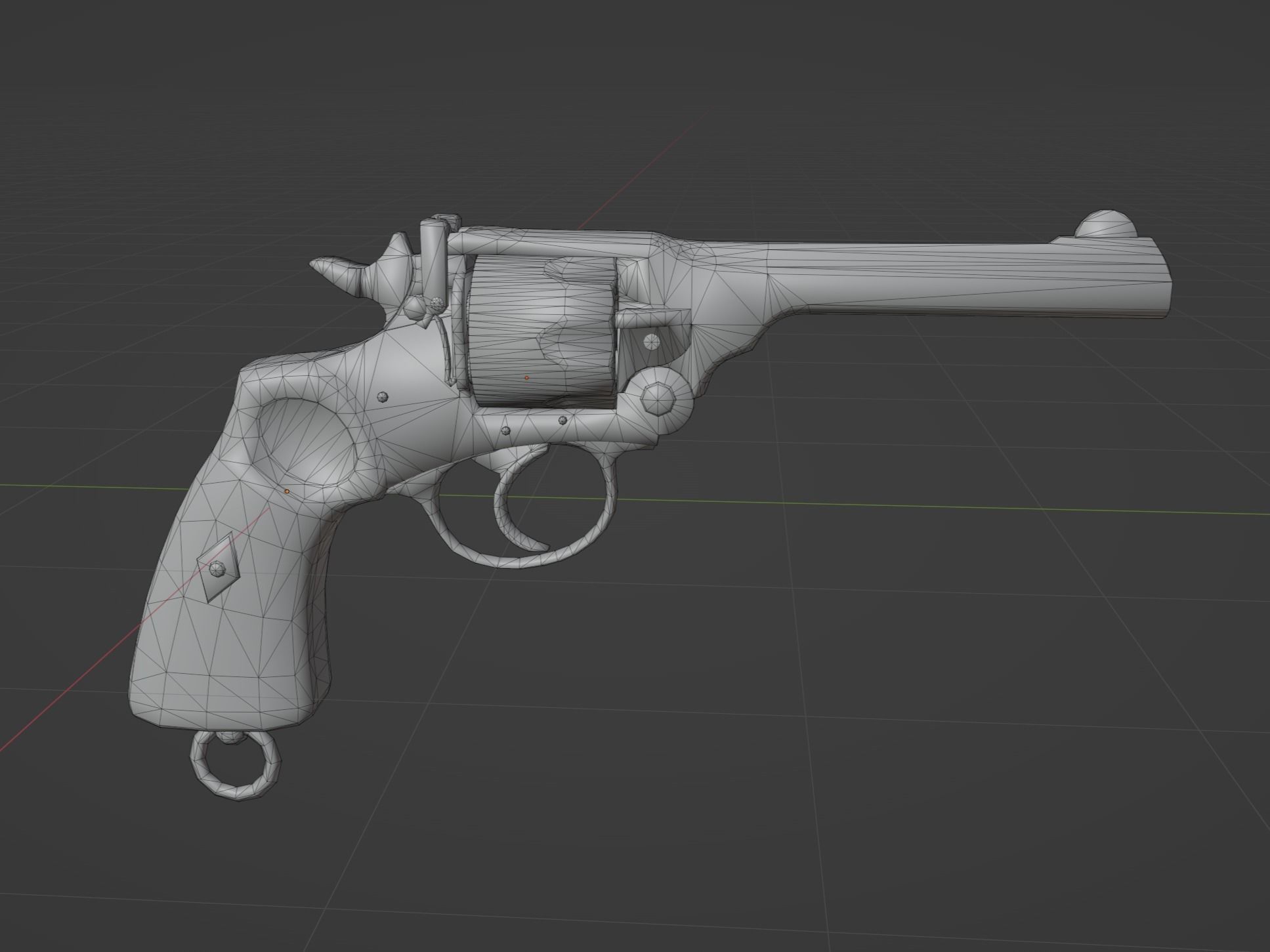 Webley 38 Mk6 Low-poly 3D model_5