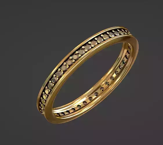 eternity band with  diamonds