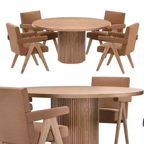 BYRON TABLE JAKOB ARMCHAIR