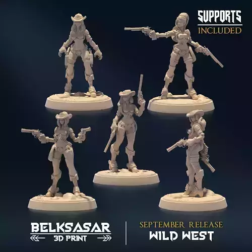 Gunslinger Nude Set x5