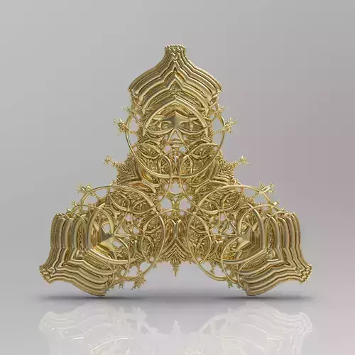 Fractal 3-Fold Knots