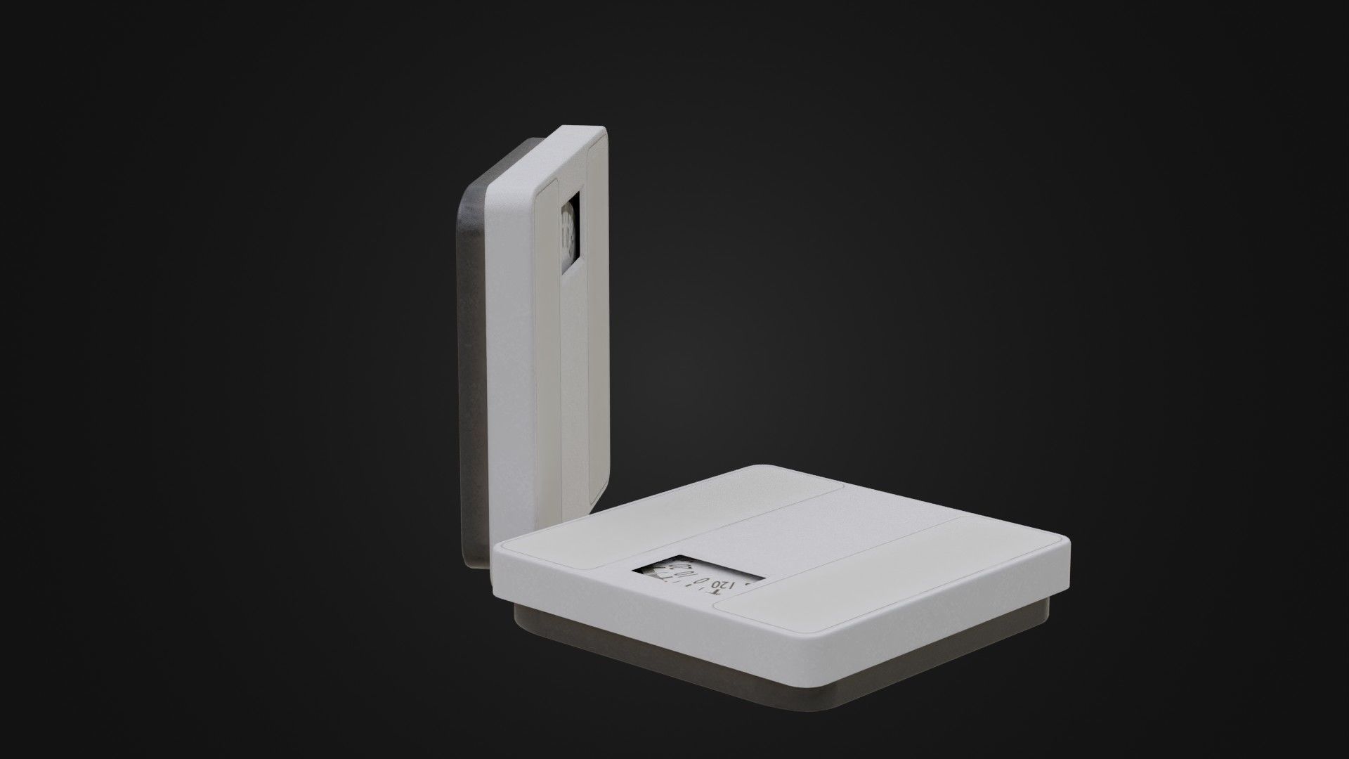 Old Soviet Bathroom Scale Low-poly 3D model_15