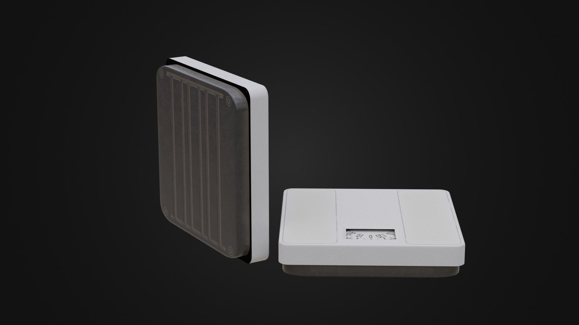 Old Soviet Bathroom Scale Low-poly 3D model_20