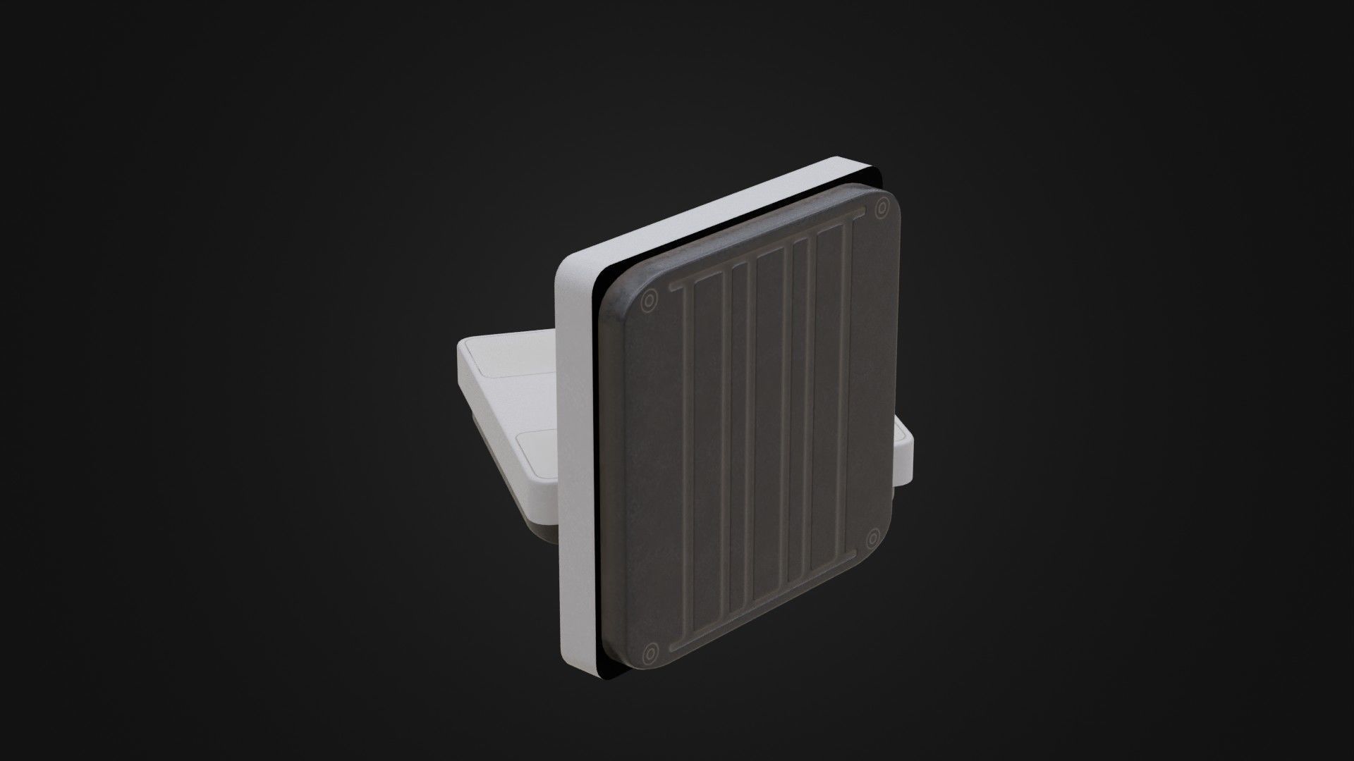 Old Soviet Bathroom Scale Low-poly 3D model_33