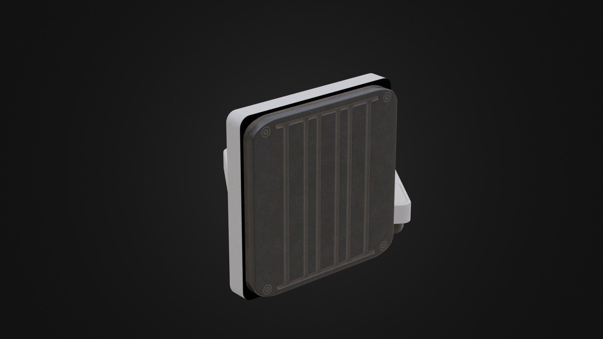 Old Soviet Bathroom Scale Low-poly 3D model_32