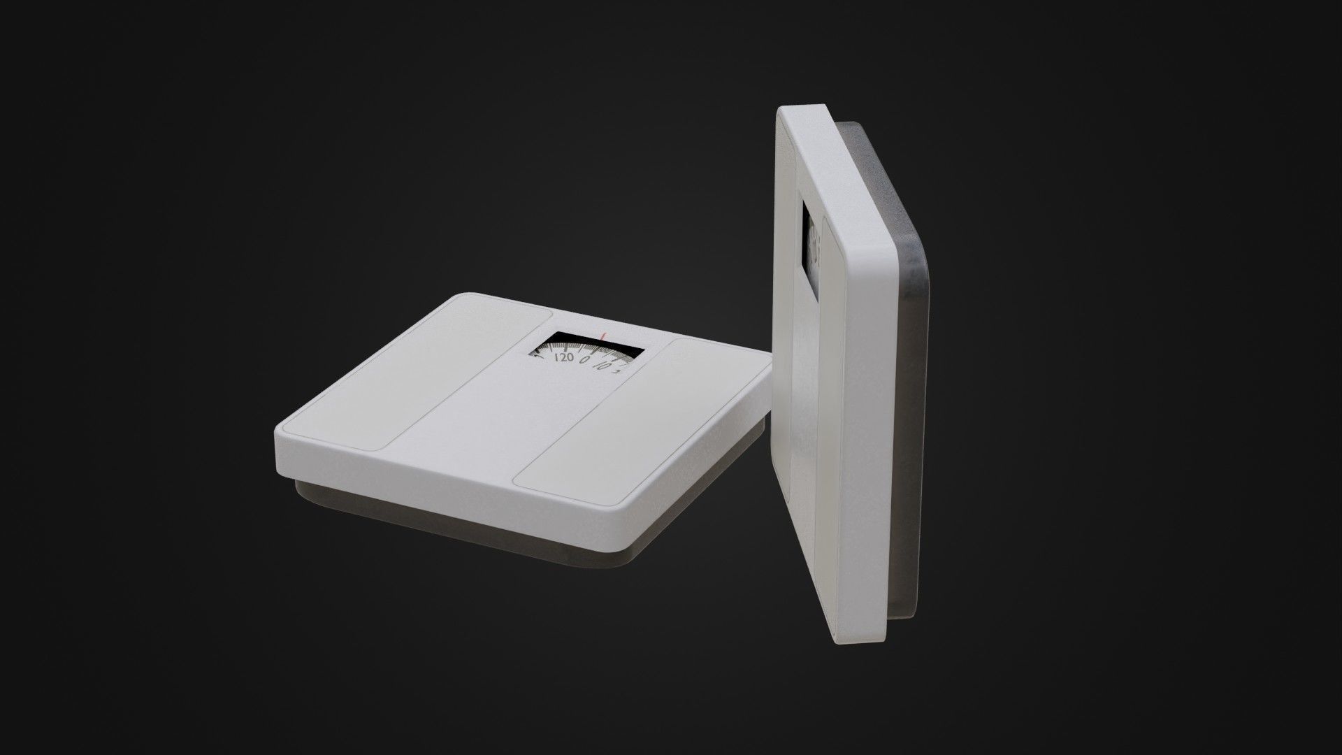 Old Soviet Bathroom Scale Low-poly 3D model_39