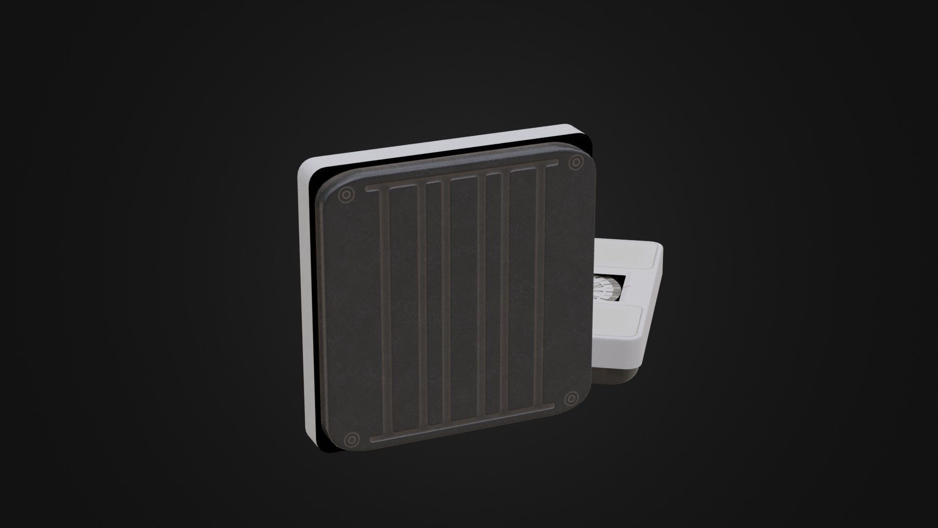 Old Soviet Bathroom Scale Low-poly 3D model_30