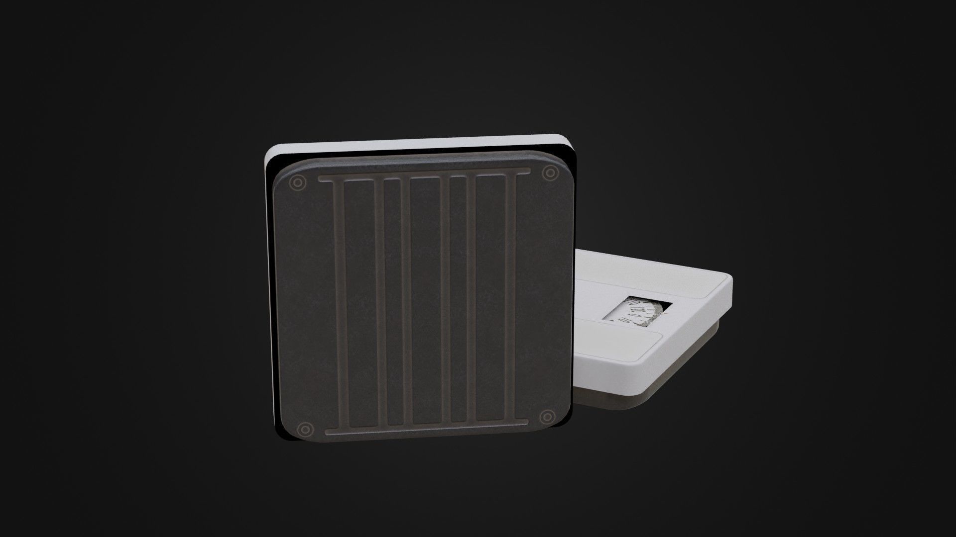 Old Soviet Bathroom Scale Low-poly 3D model_28