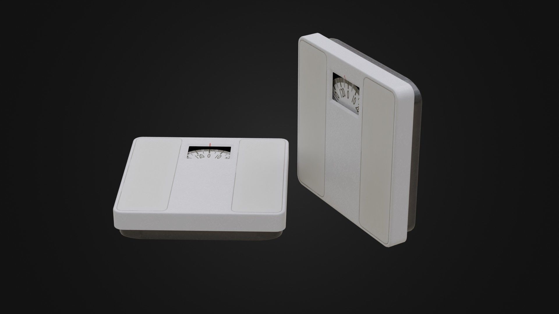 Old Soviet Bathroom Scale Low-poly 3D model_42