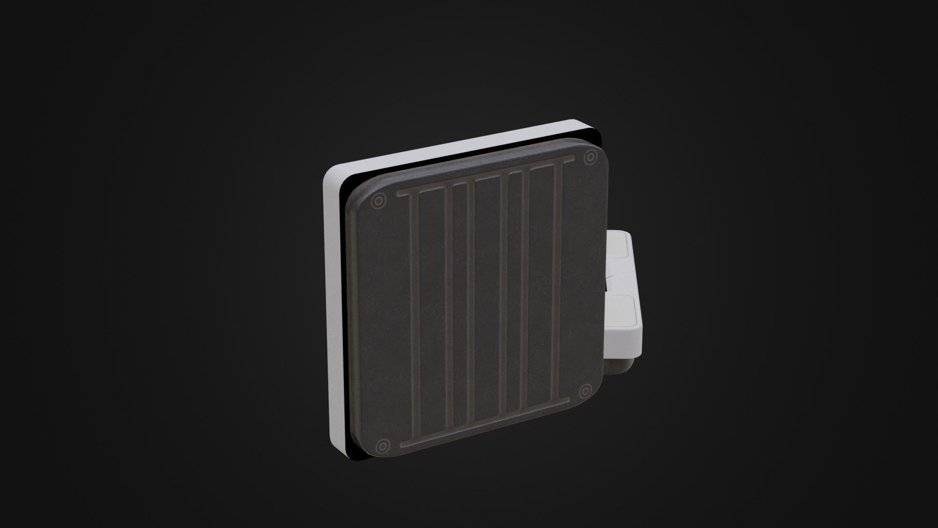 Old Soviet Bathroom Scale Low-poly 3D model_31