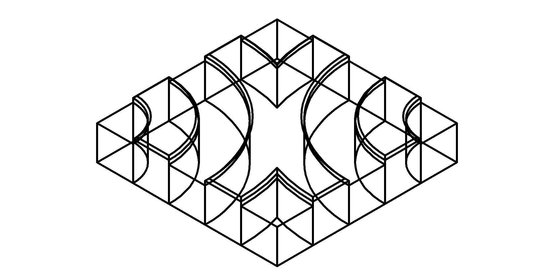 Wavy Grass Paver 3D model_5