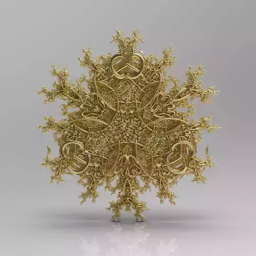 Fractal 6-fold Knots