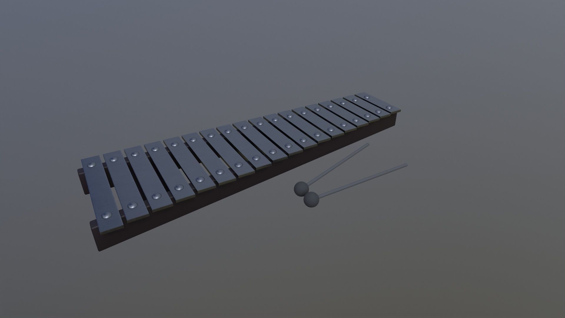 Glockenspiel 3D Model Low-poly 3D model_2