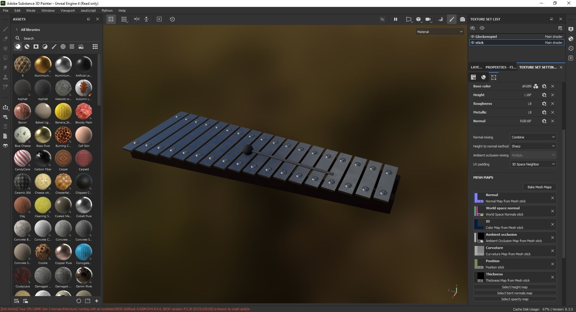 Glockenspiel 3D Model Low-poly 3D model_7