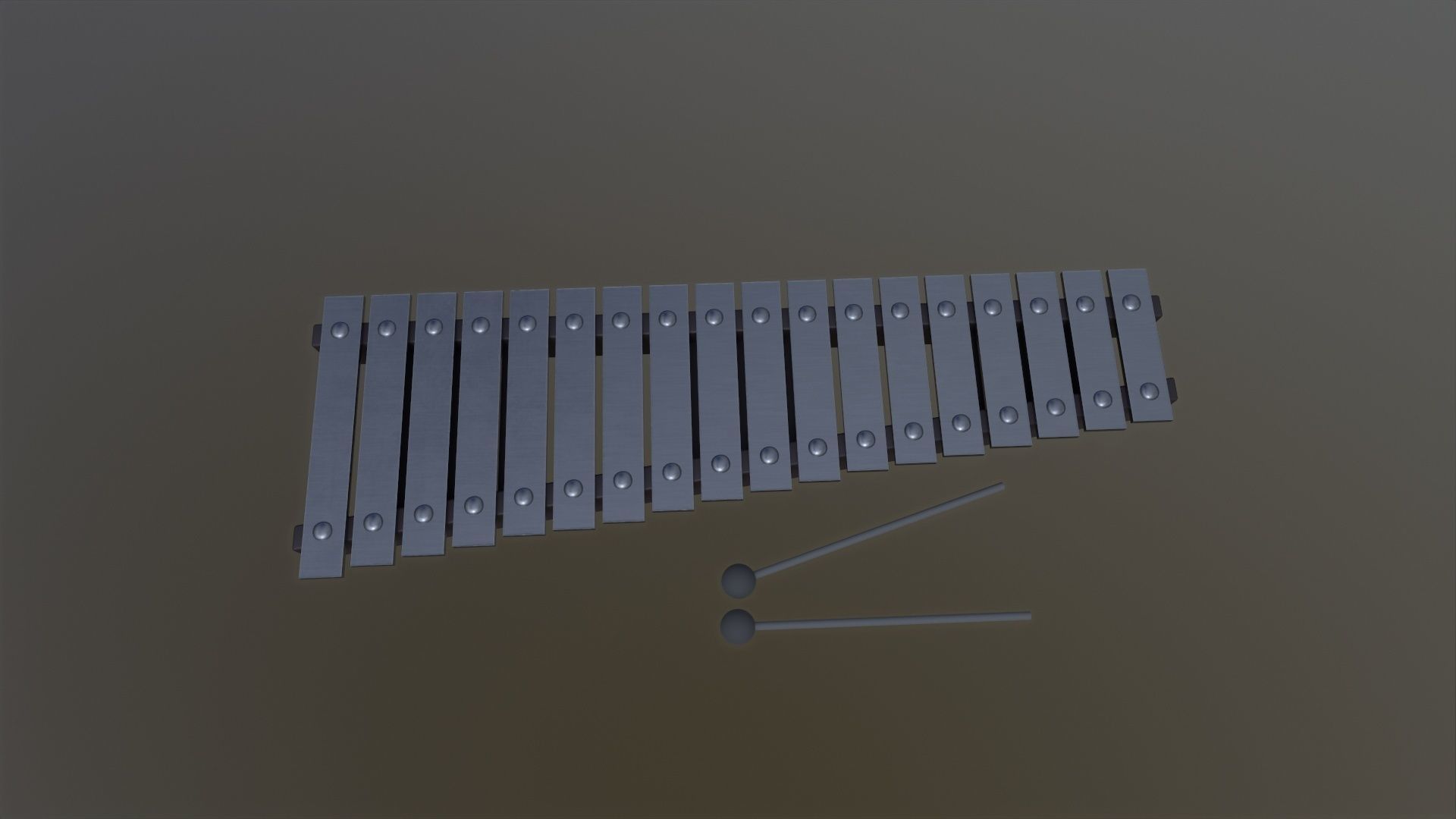 Glockenspiel 3D Model Low-poly 3D model_4