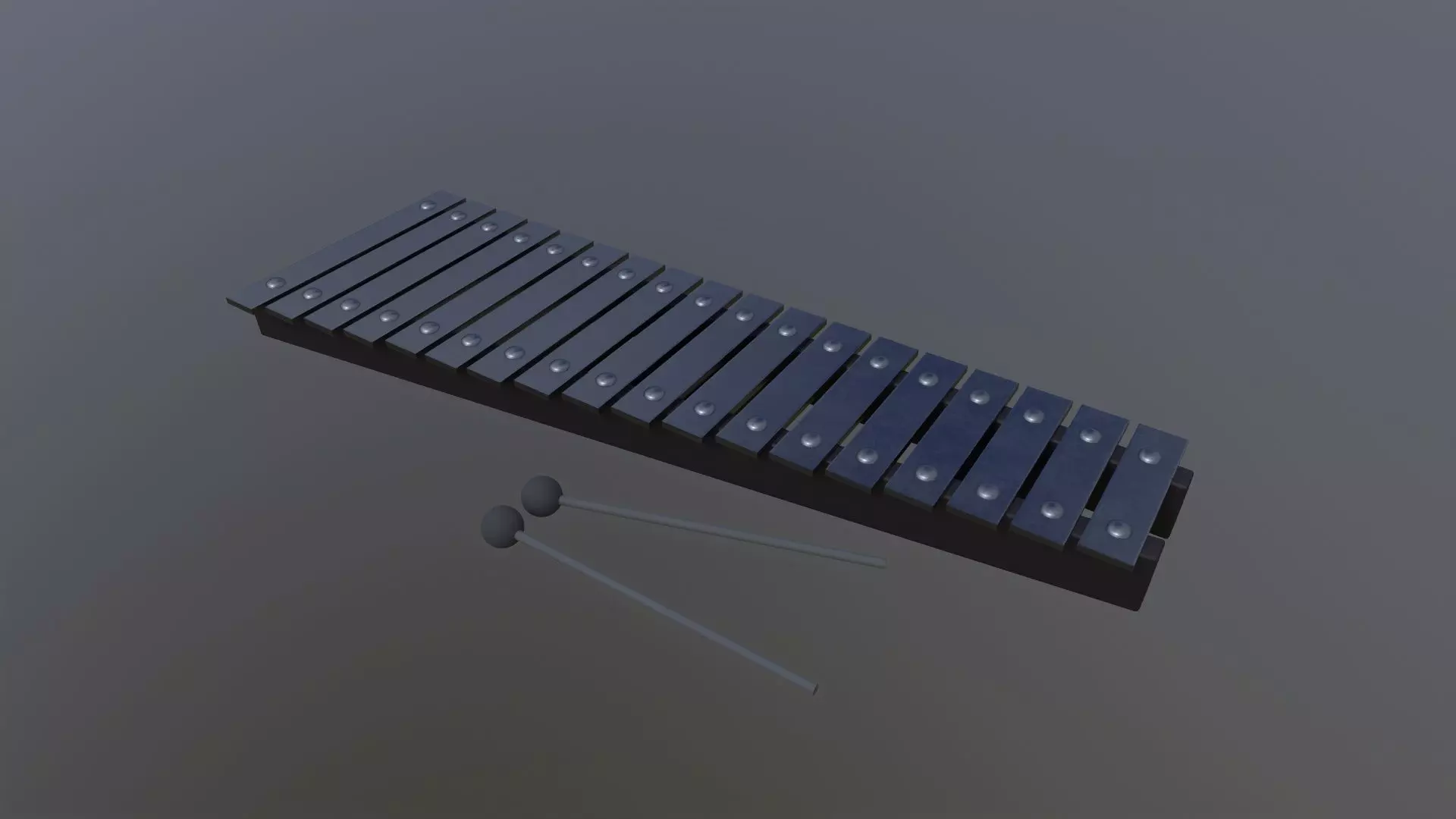 Glockenspiel 3D Model Low-poly 3D model_0