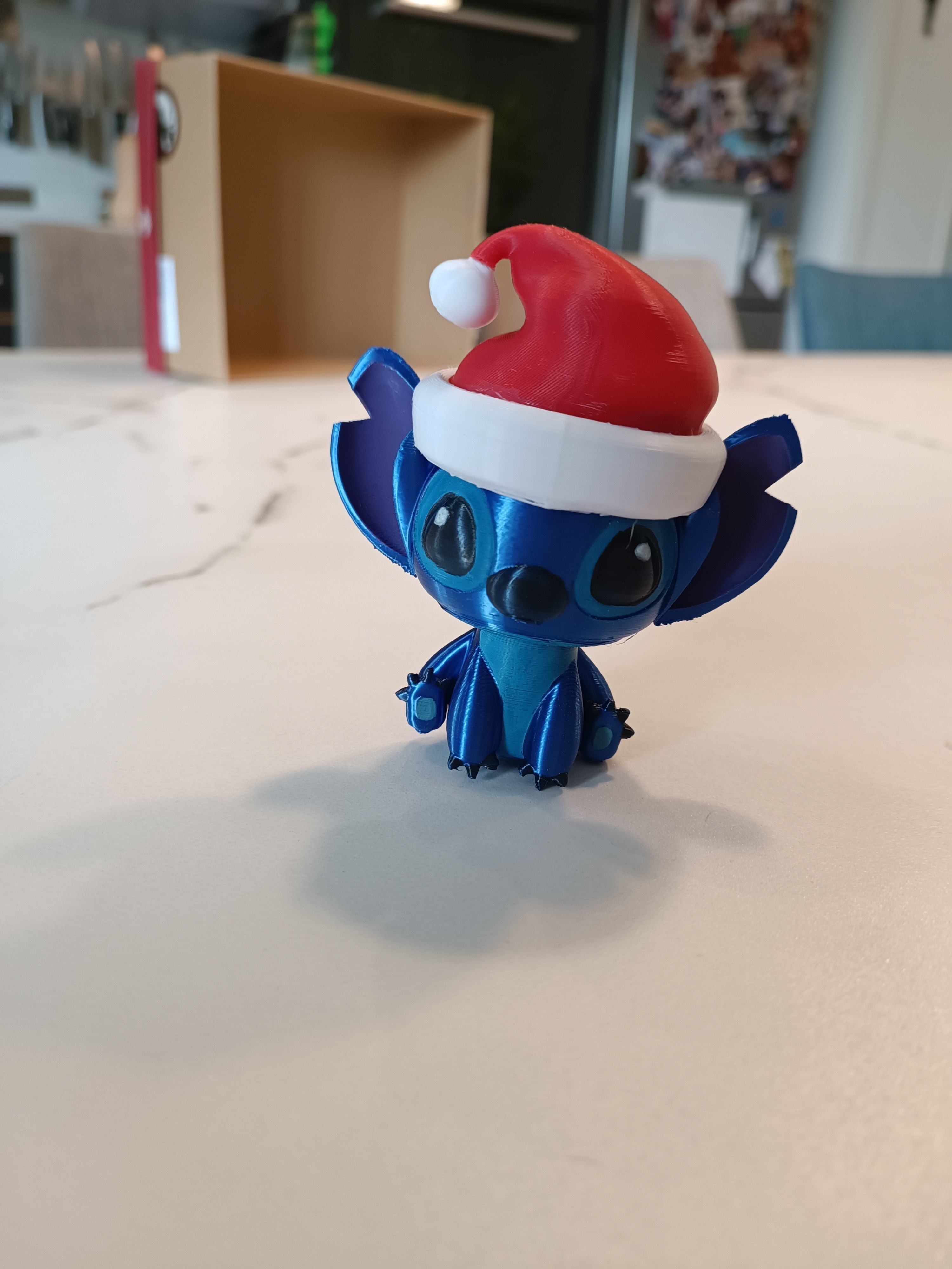  STITCH WITH HIS CHRISTMAS HAT - CHRISTMAS STITCH 3D print model_1