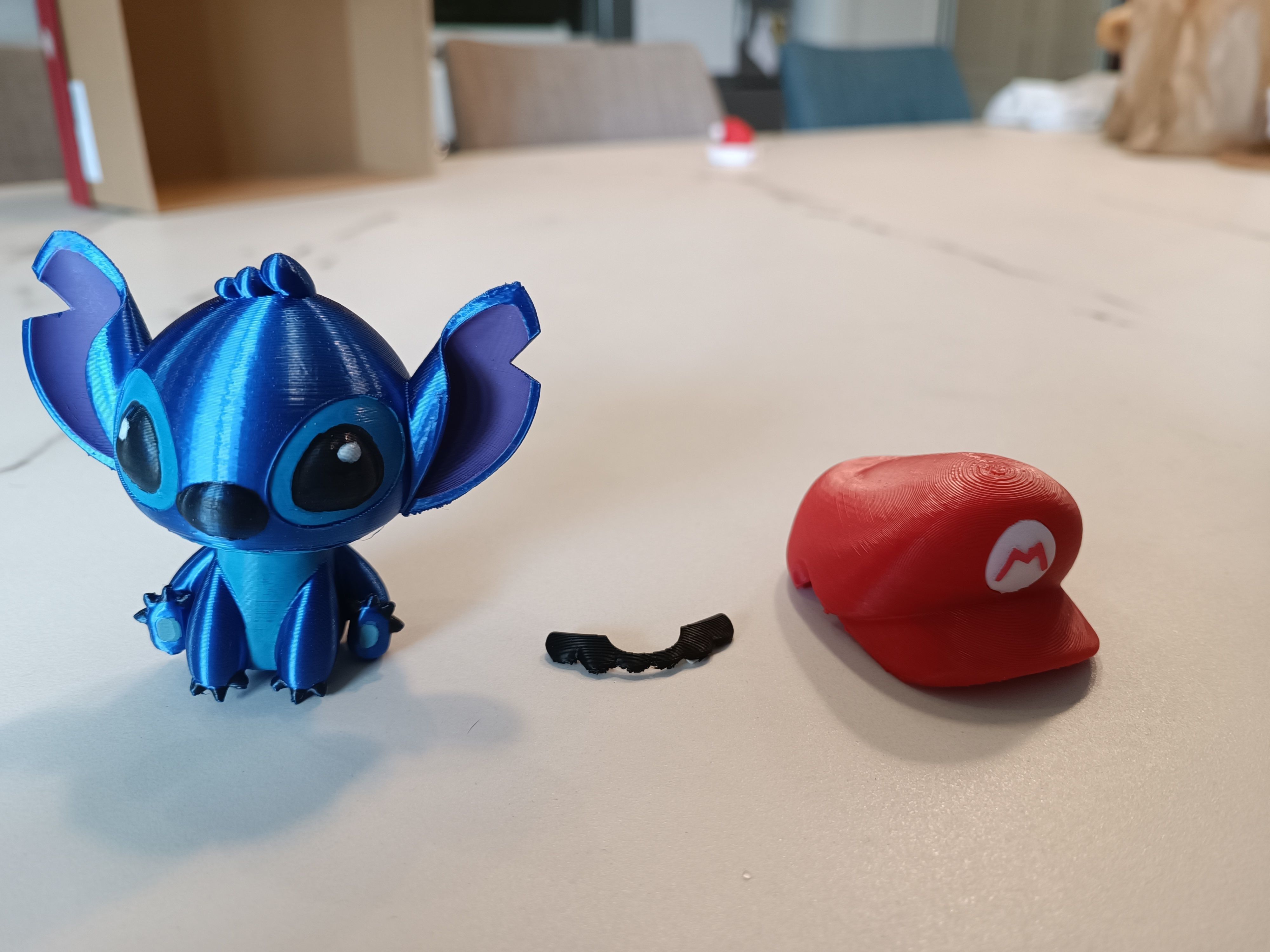 Stitch dressed as Mario 3D print model_3