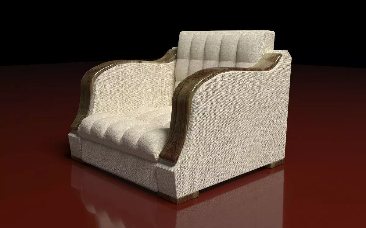 Armchair 3D model_0