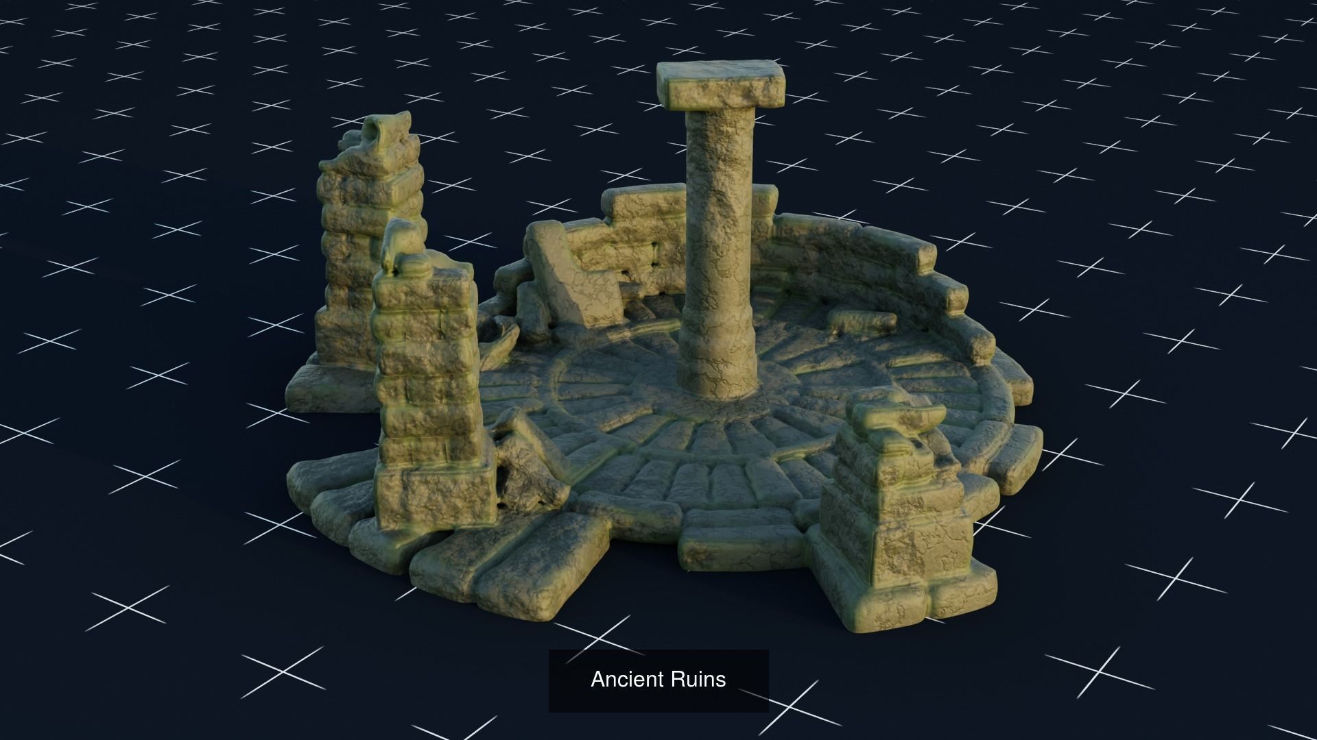 Ancient Ruins 3D Model Collection_1