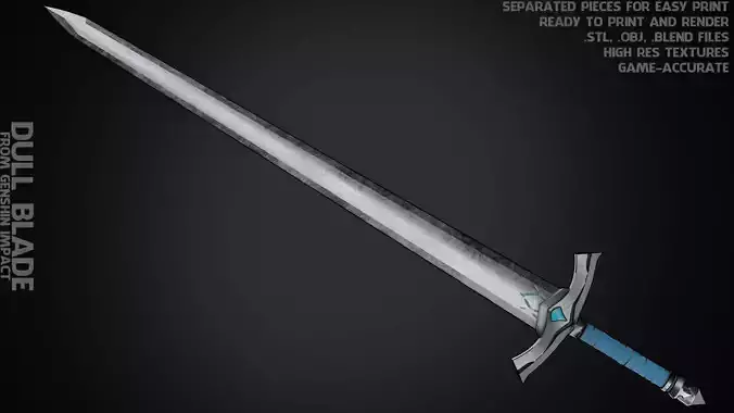 Genshin Impact Dull Blade for Cosplay