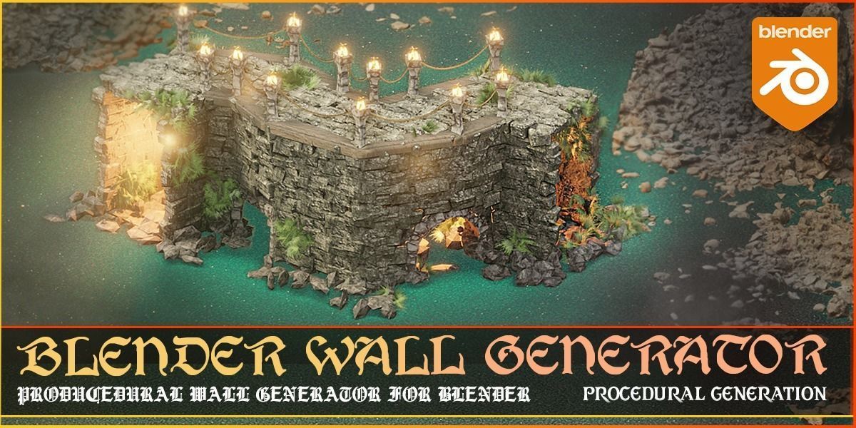 Blender - Medieval Procedural Generators Pack 3D model_10