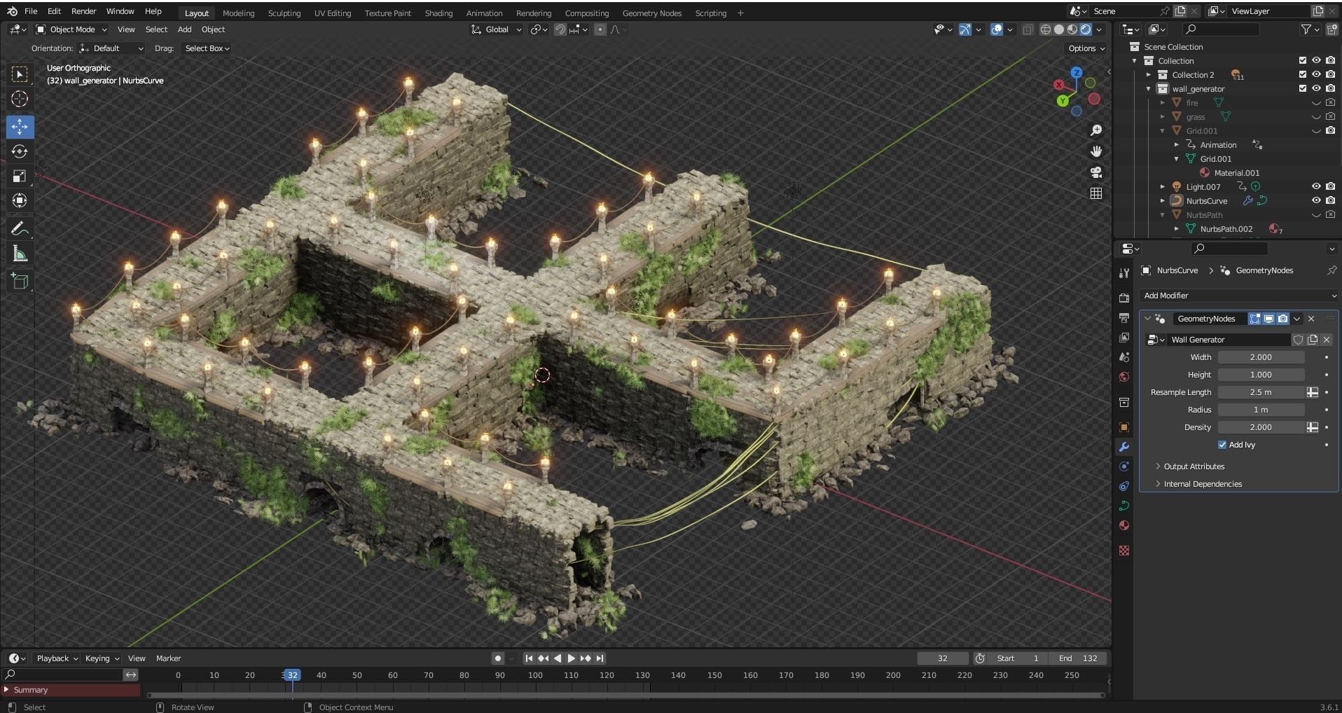 Blender - Medieval Procedural Generators Pack 3D model_9