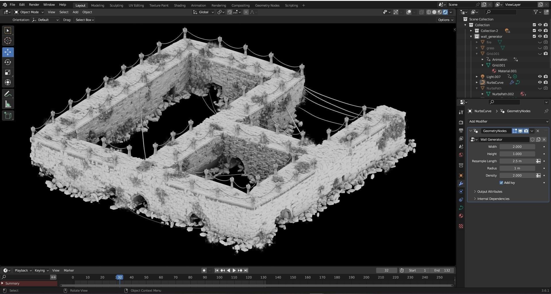 Blender - Medieval Procedural Generators Pack 3D model_7