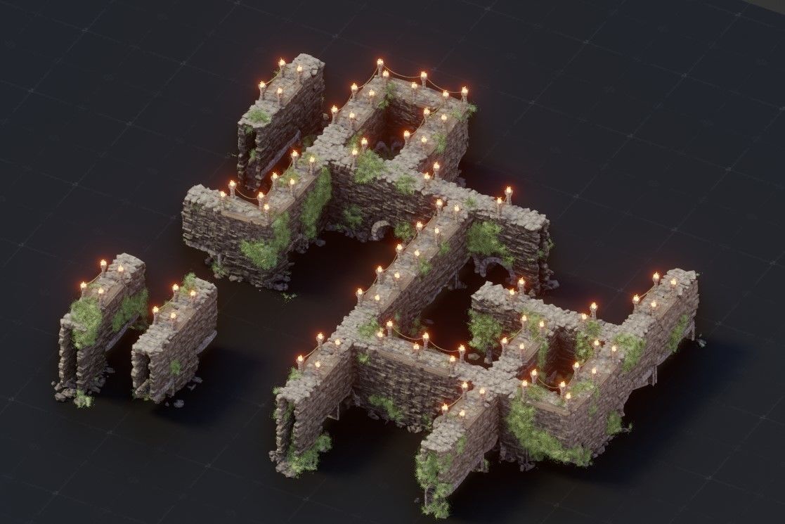 Blender - Medieval Procedural Generators Pack 3D model_3