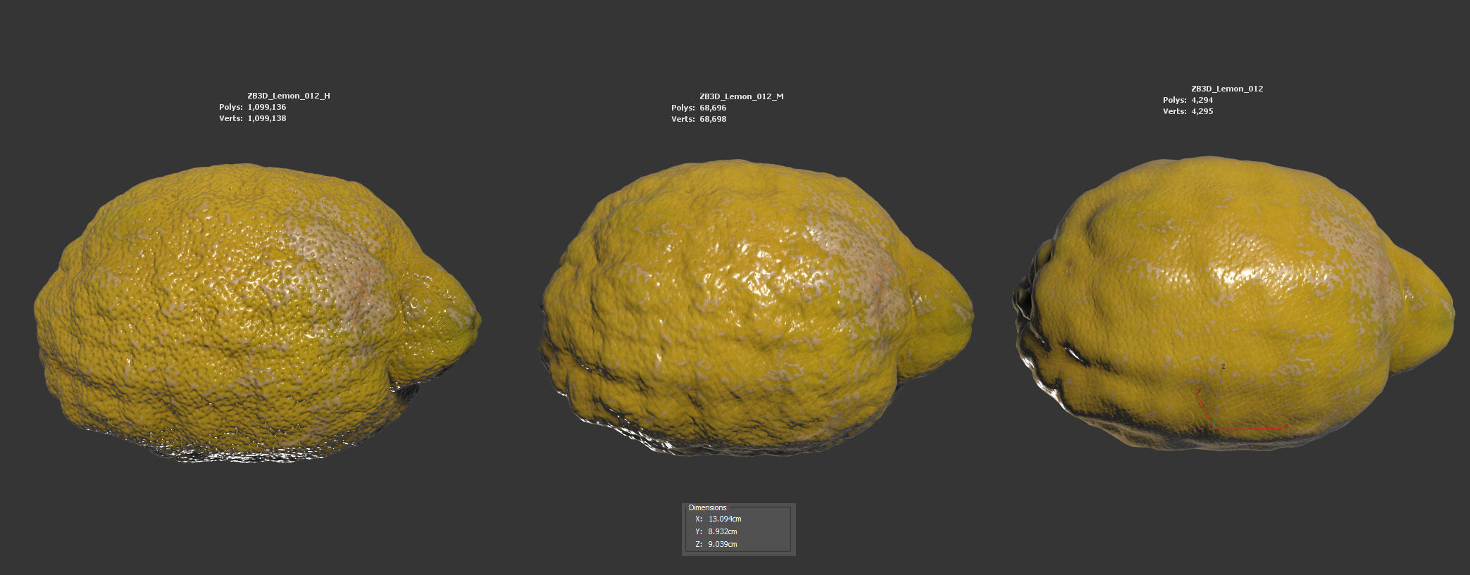 Lemon 3D model_5