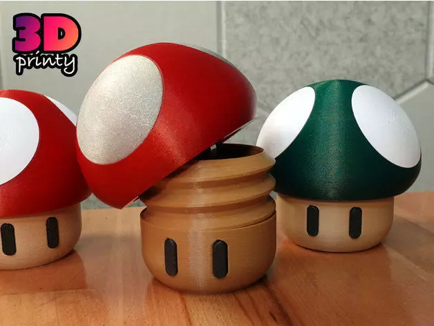  Simple Twist Open Mushroom 3D print model_0