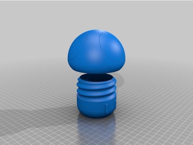  Simple Twist Open Mushroom 3D print model_2