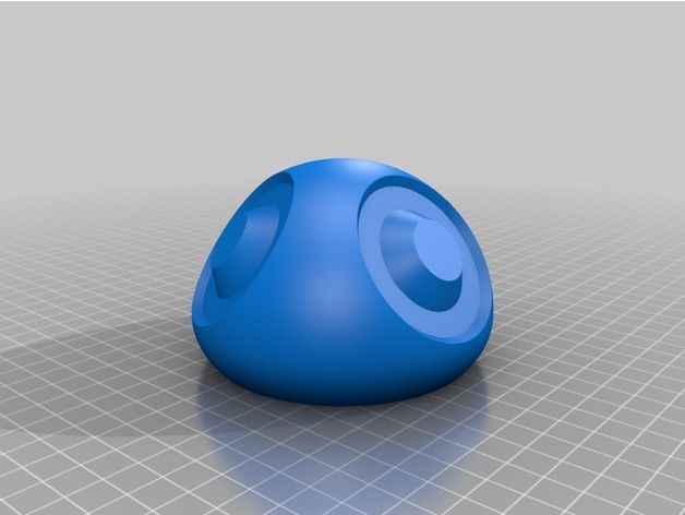  Simple Twist Open Mushroom 3D print model_3