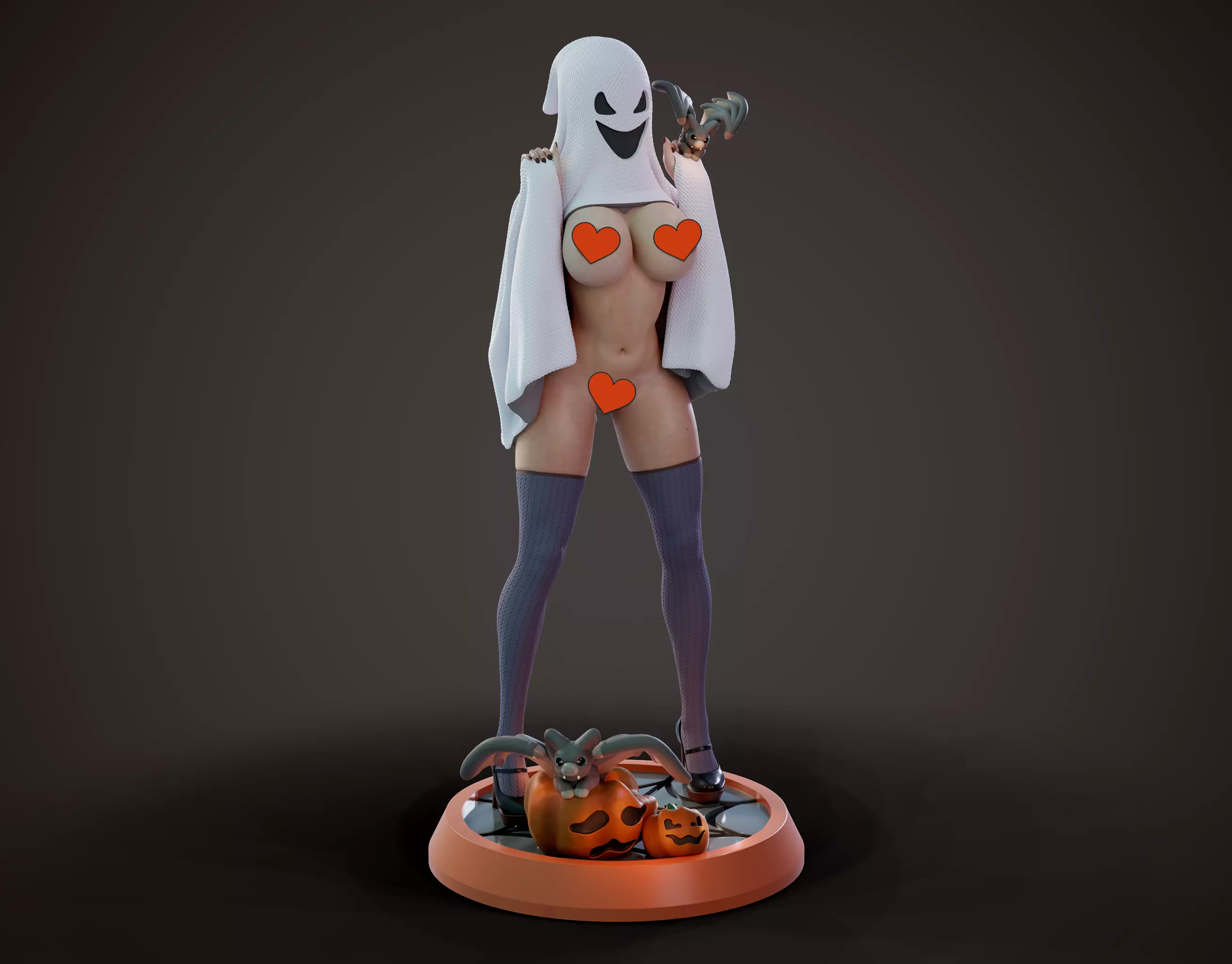 3D Print model - Cute ghost - c 3D print model_0