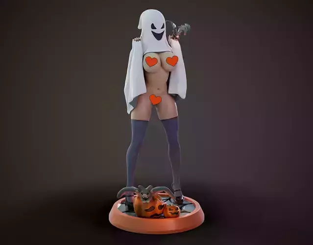 3D Print model - Cute ghost - c 3D print model
