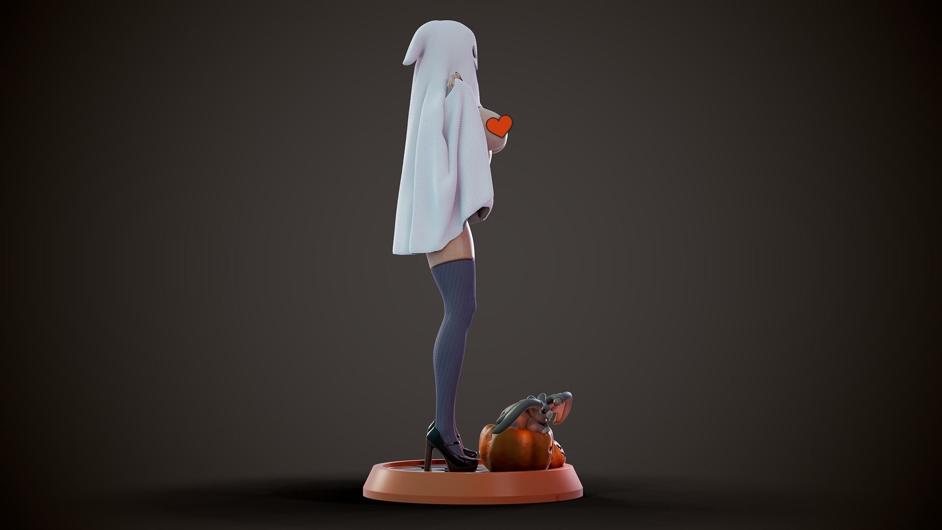 3D Print model - Cute ghost - c 3D print model_5