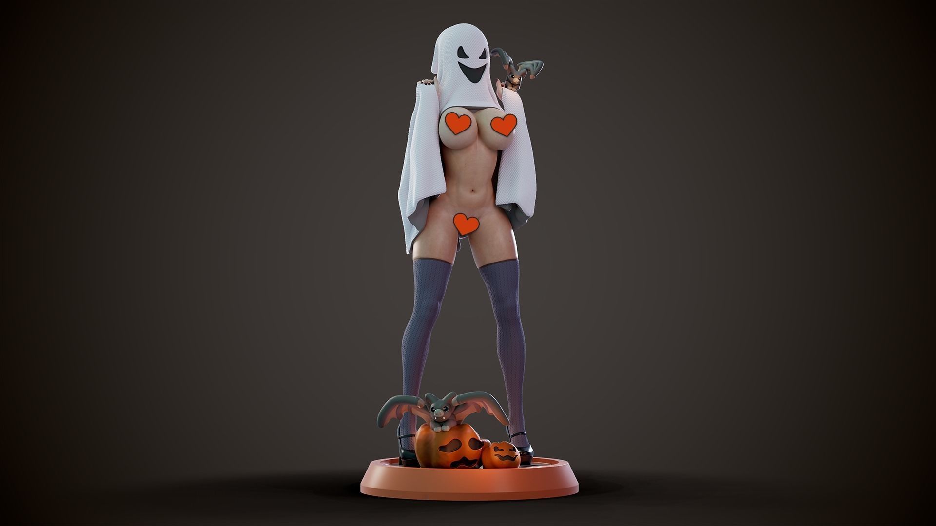 3D Print model - Cute ghost - c 3D print model_3
