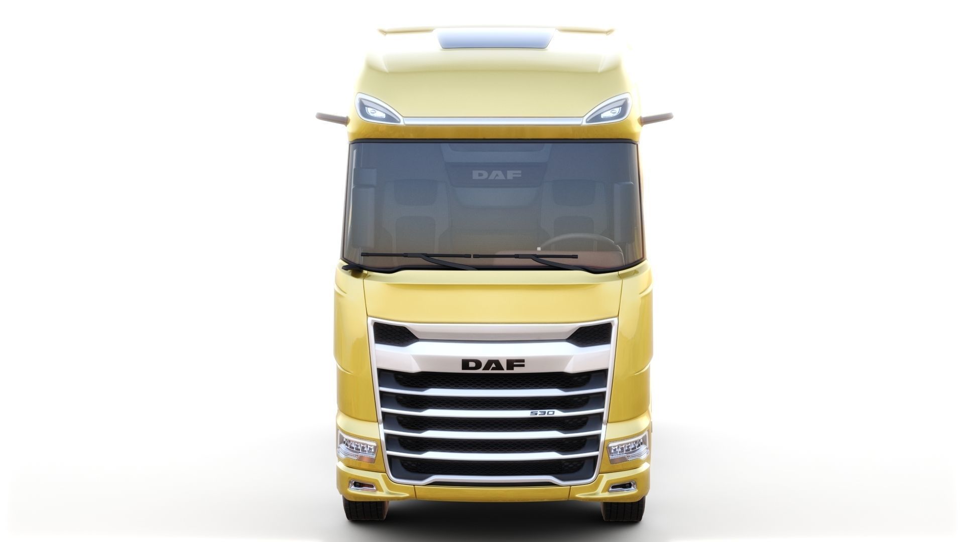 DAF XG semi truck with trailer 3D model_11