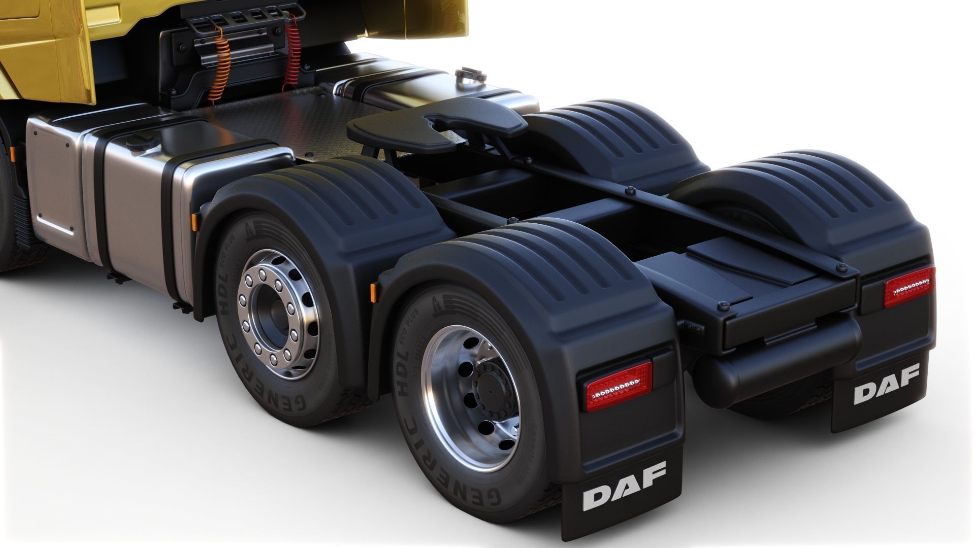 DAF XG semi truck with trailer 3D model_13