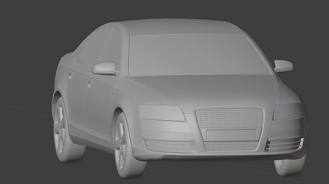 Audi A6 C6 2006 Low-poly 3D model