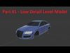 Audi A6 C6 2006 Low-poly 3D model_1