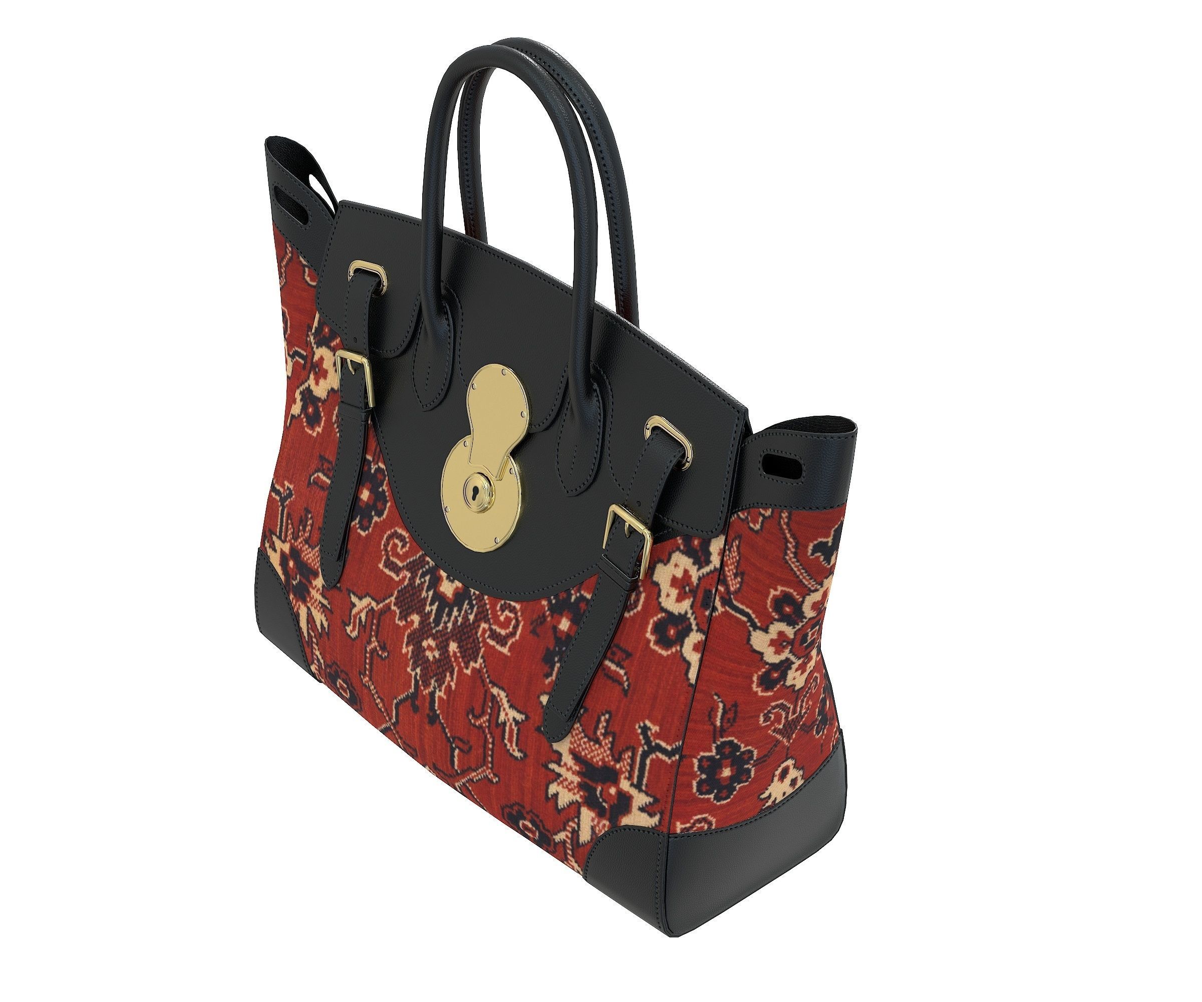 Ralph Lauren Ricky Bag Carpet Low-poly 3D model_4