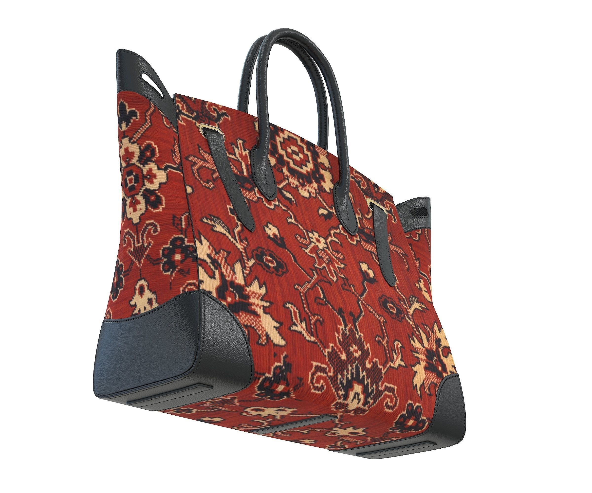 Ralph Lauren Ricky Bag Carpet Low-poly 3D model_3