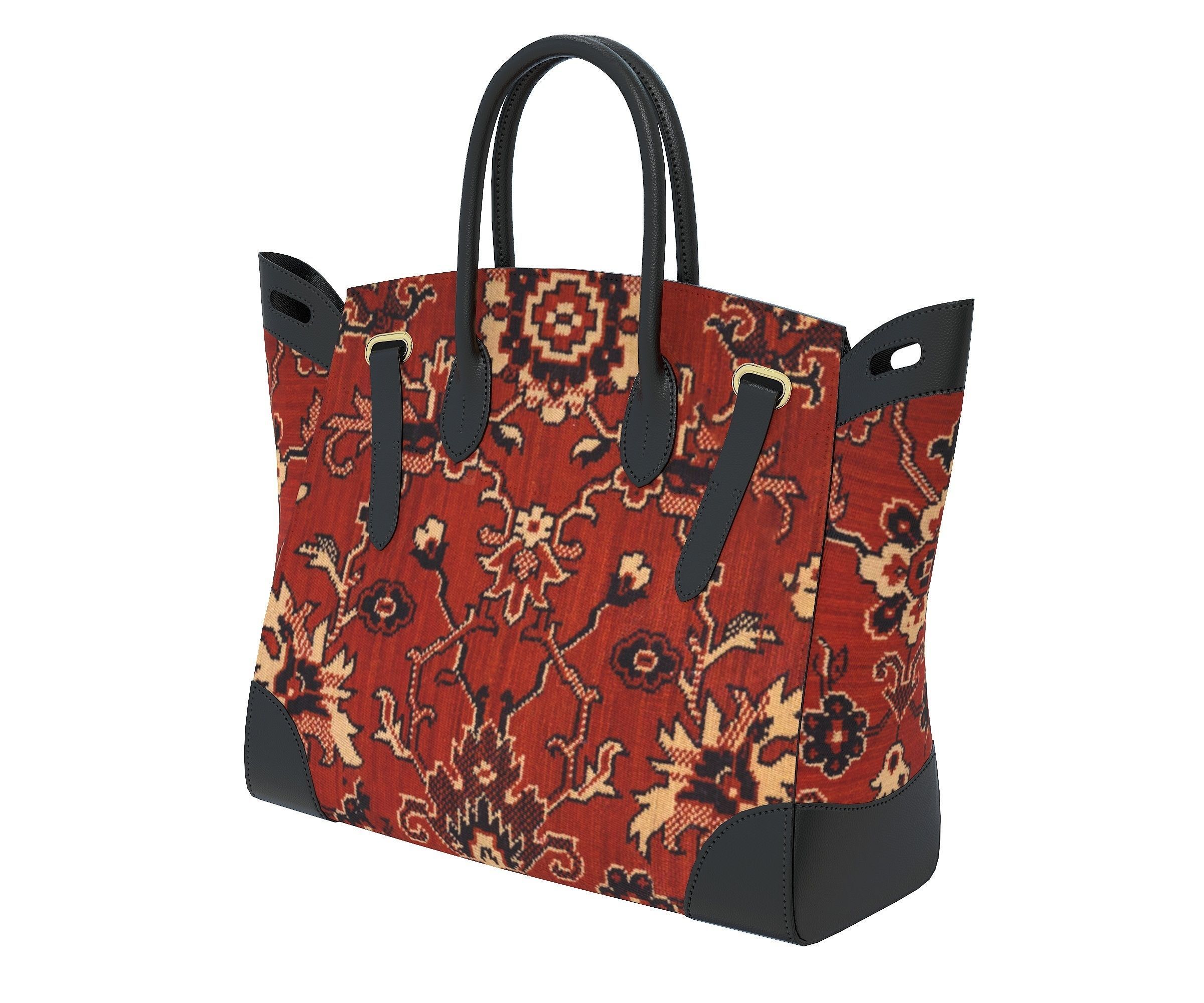 Ralph Lauren Ricky Bag Carpet Low-poly 3D model_2