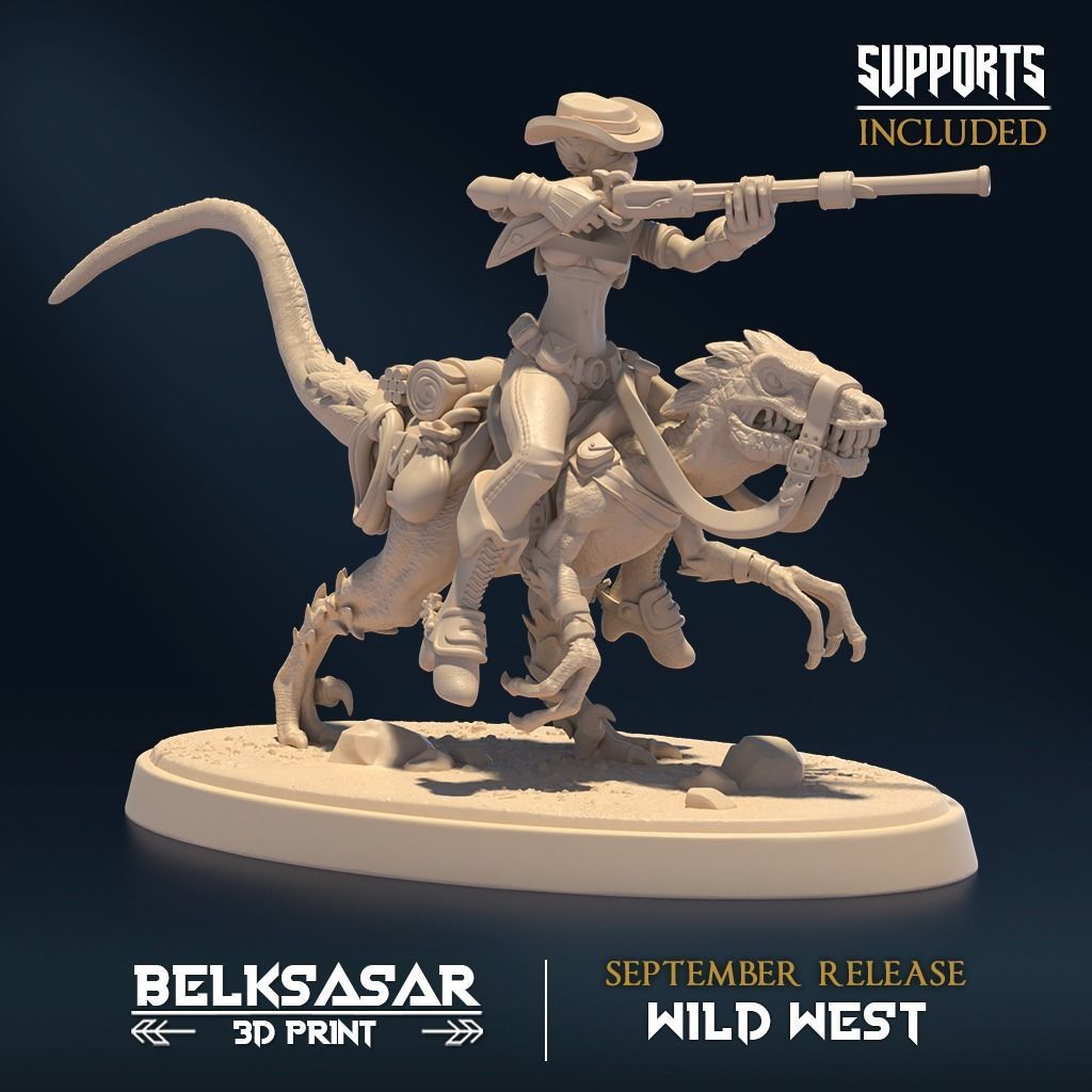 Outlaw of Desert Nude Set x3 3D print model_1