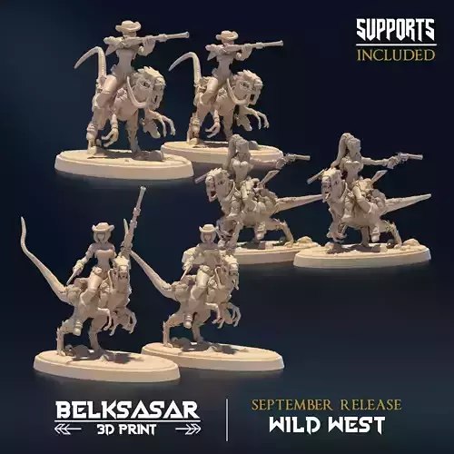 Outlaw of Desert Nude and Normal Set x3