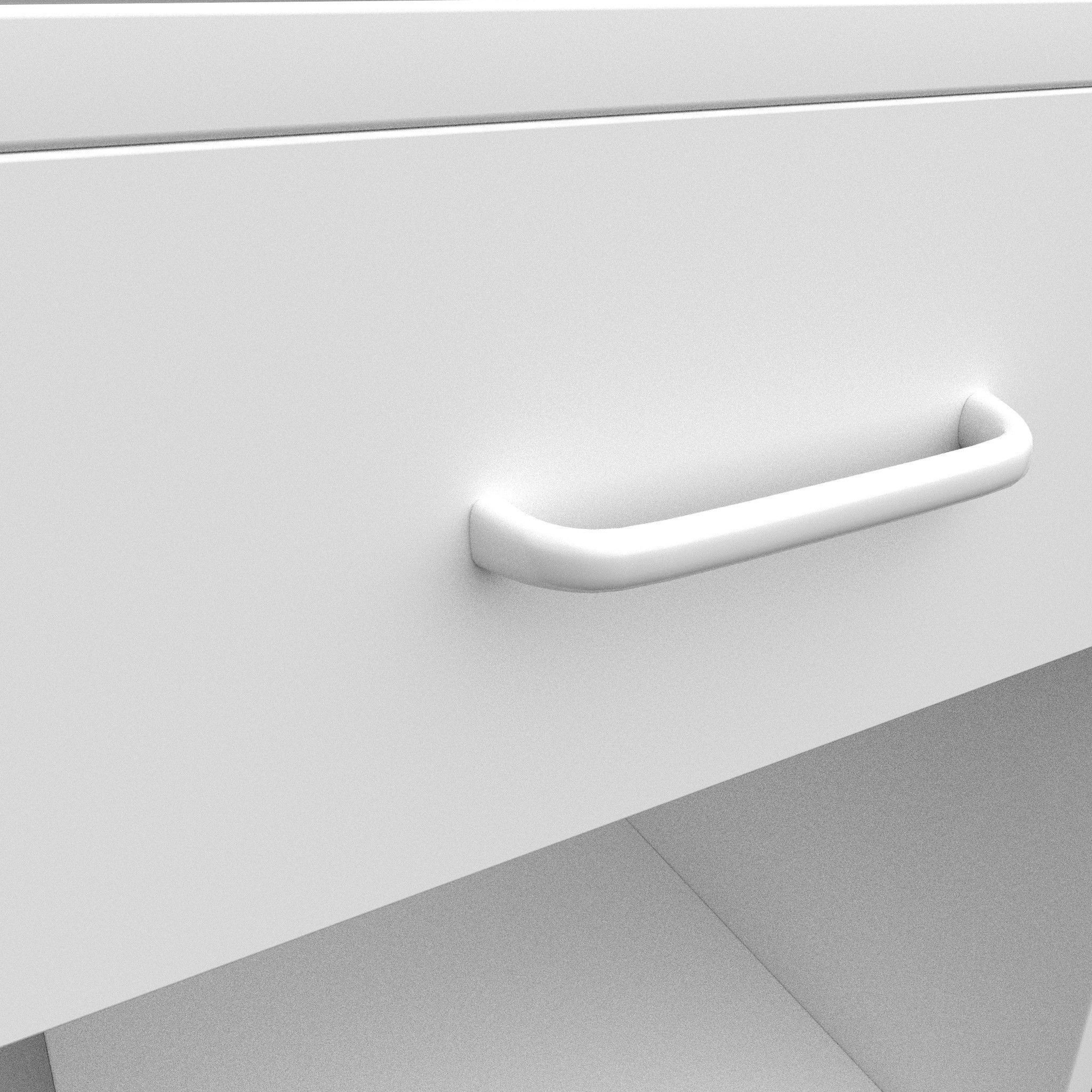 Computer Desk Low-poly 3D model_6