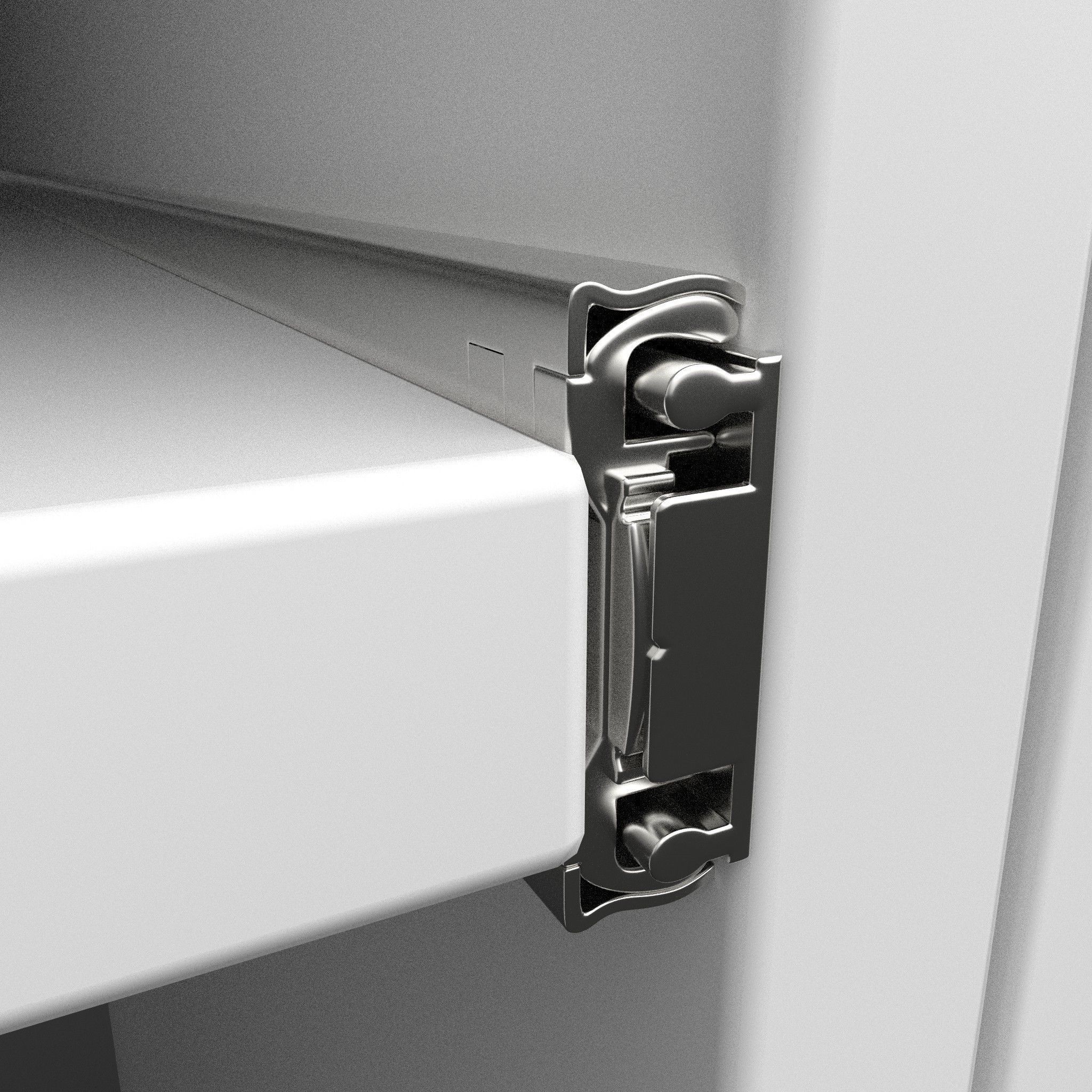 Computer Desk Low-poly 3D model_7